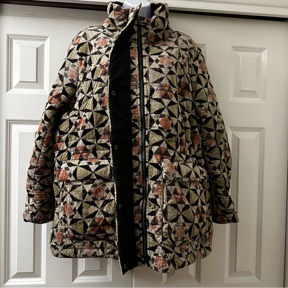 New FREE PEOPLE Rustic Cord Parka Jacket size Large - Picture 1 of 6